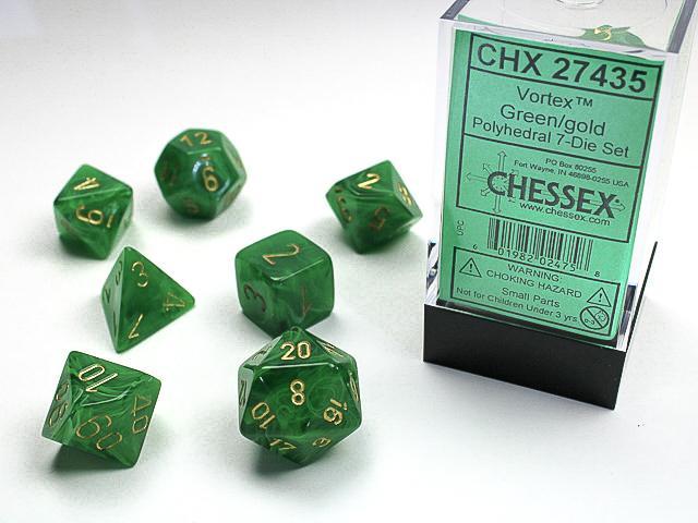 Chessex - Vortex Polyhedral 7-Die Set [Choose Color]