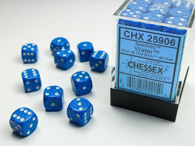 Chessex - Speckled 12mm D6 (36 Dice) [Choose A Color]