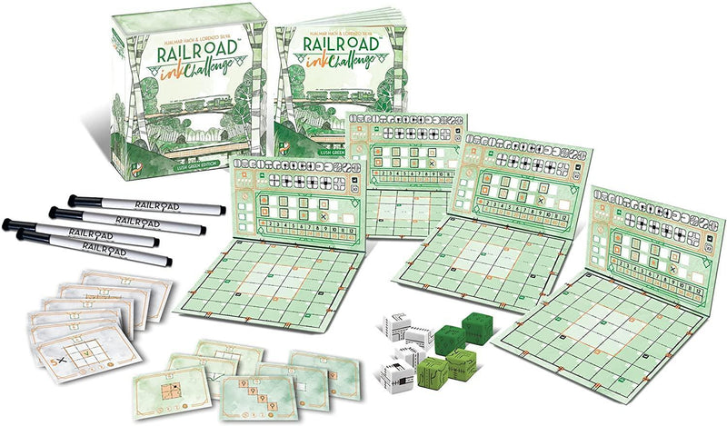 Railroad Ink Challenge: Lush Green Edition