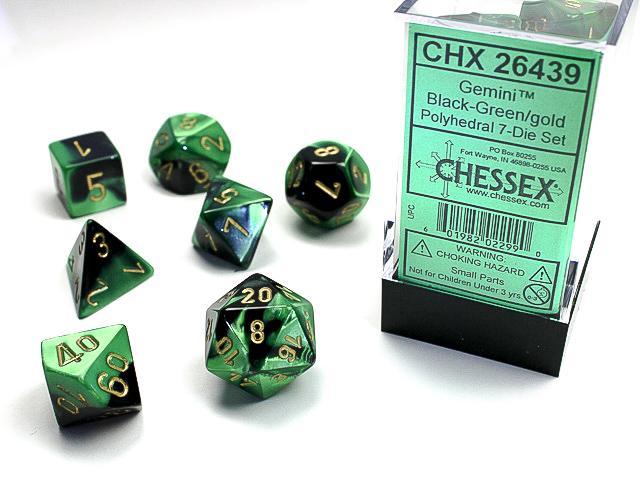 Chessex - Gemini Polyhedral 7-Die Set [Choose A Color]