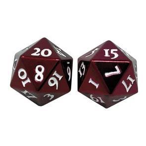 Heavy Metal D20 Dice Red