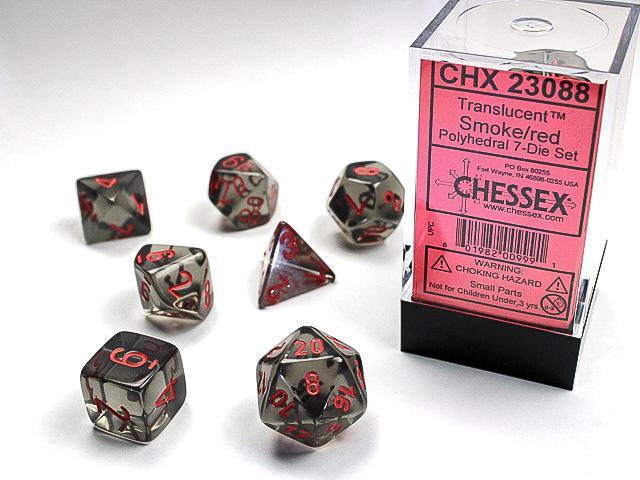 Chessex - Translucent Polyhedral 7-Die Set [Choose Color]