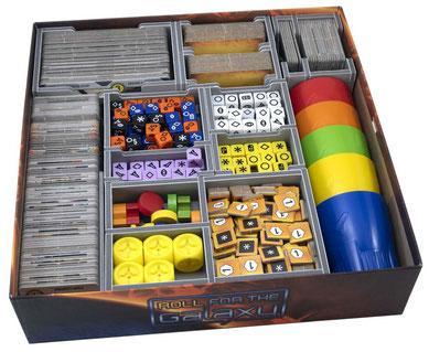 Folded Space Board Game Insert: Roll for the Galaxy