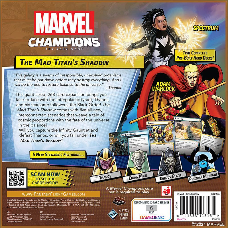 Marvel Champions: The Card Game: The Mad Titan's Shadow Expansion