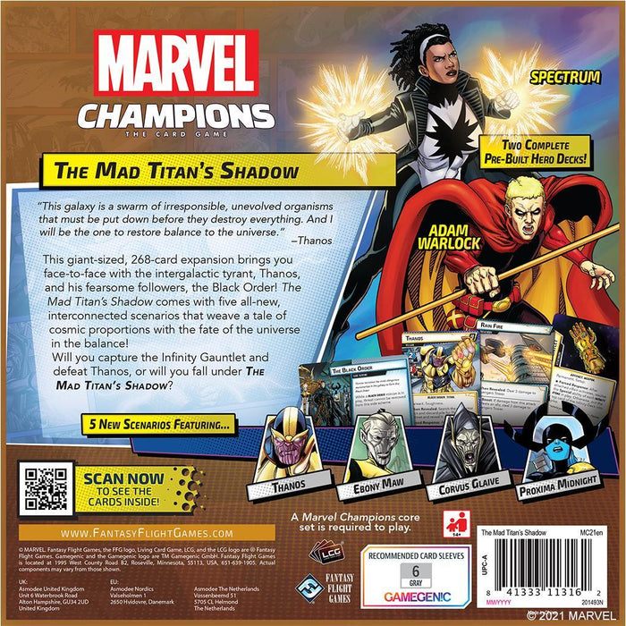 Marvel Champions TCG: The Mad Titan's Shadow Expansion
