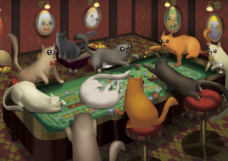 Exploding Kittens - Cats Playing Craps 500 Piece Puzzle