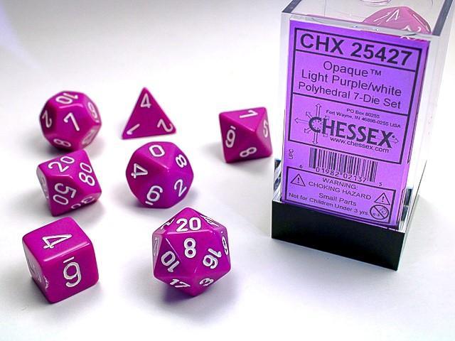 Chessex - Opaque Polyhedral 7-Die Set [Choose A Color]