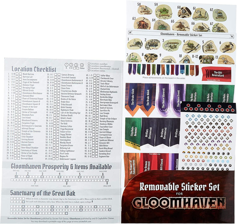 Gloomhaven: Removable Sticker Set Expansion