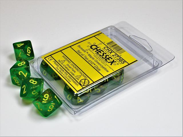 Chessex - Borealis Set of Ten D10 Dice [Choose A Color]