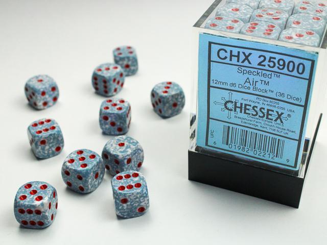 Chessex - Speckled 12mm D6 (36 Dice) [Choose A Color]