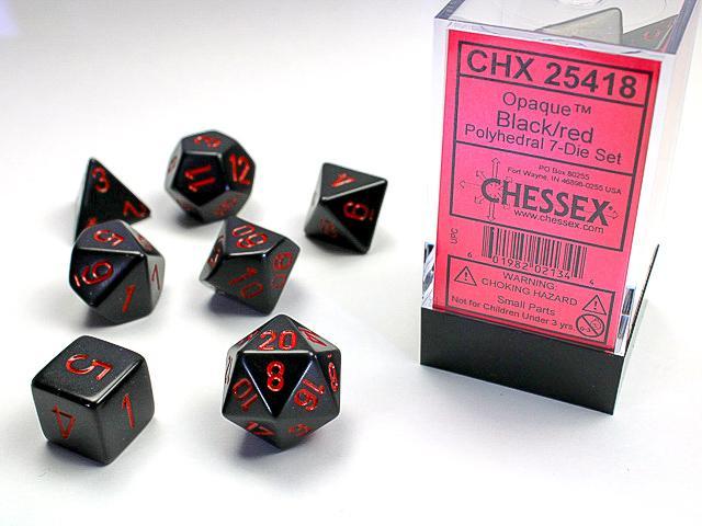 Chessex - Opaque Polyhedral 7-Die Set [Choose A Color]