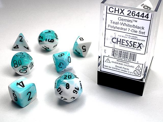 Chessex - Gemini Polyhedral 7-Die Set [Choose A Color]