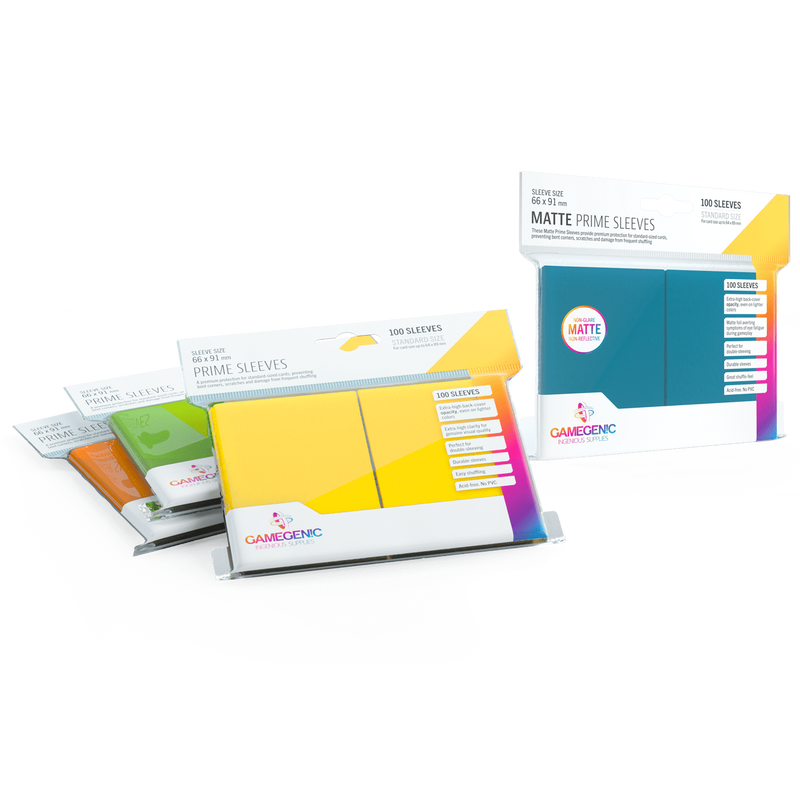 Gamegenic - Matte Prime Sleeves 100qty [Choose Color]