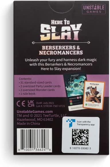 Here to Slay: Berserker & Necromancers Expansion